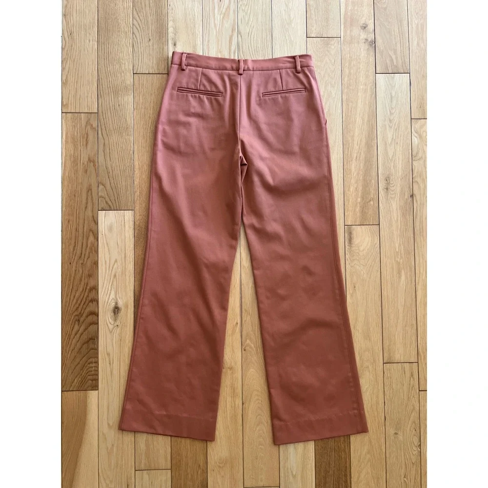 VTG Y2K Fuzzi Italy Women's Low Rise Straight Leg Trouser Pants Rust Brown US S